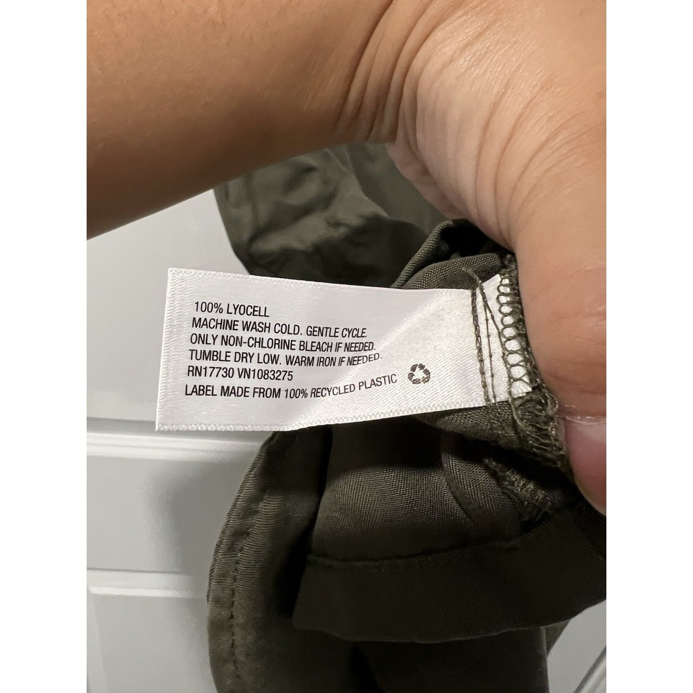 A‎ New Day Women's Utility Vest Olive Green Size XS Drawstring Waist Pockets - Picture 5 of 5